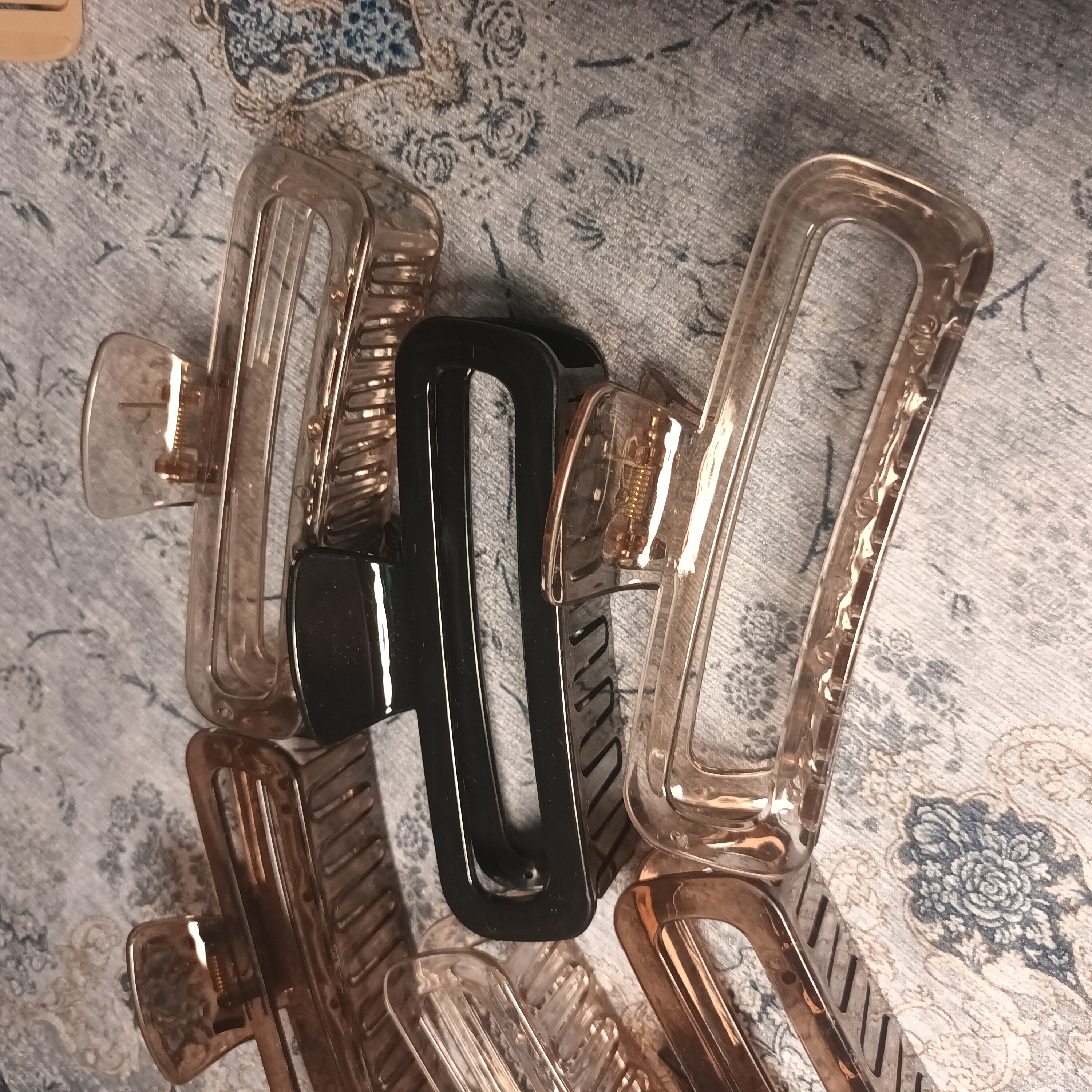 کیلیپس طرح شیشه ای ۱۳سانتی رنگبندی جنس عالی
