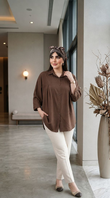 شومیز ریزش دار مشکی سایز بزرگ تابستانه بهاره دوخت مزون